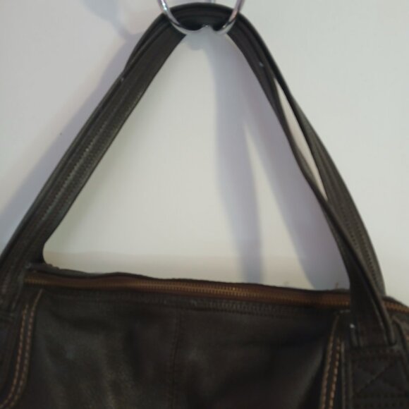 The Sak Women's Brown Pebbled Leather Hobo Handbag GUC - Picture 4 of 13